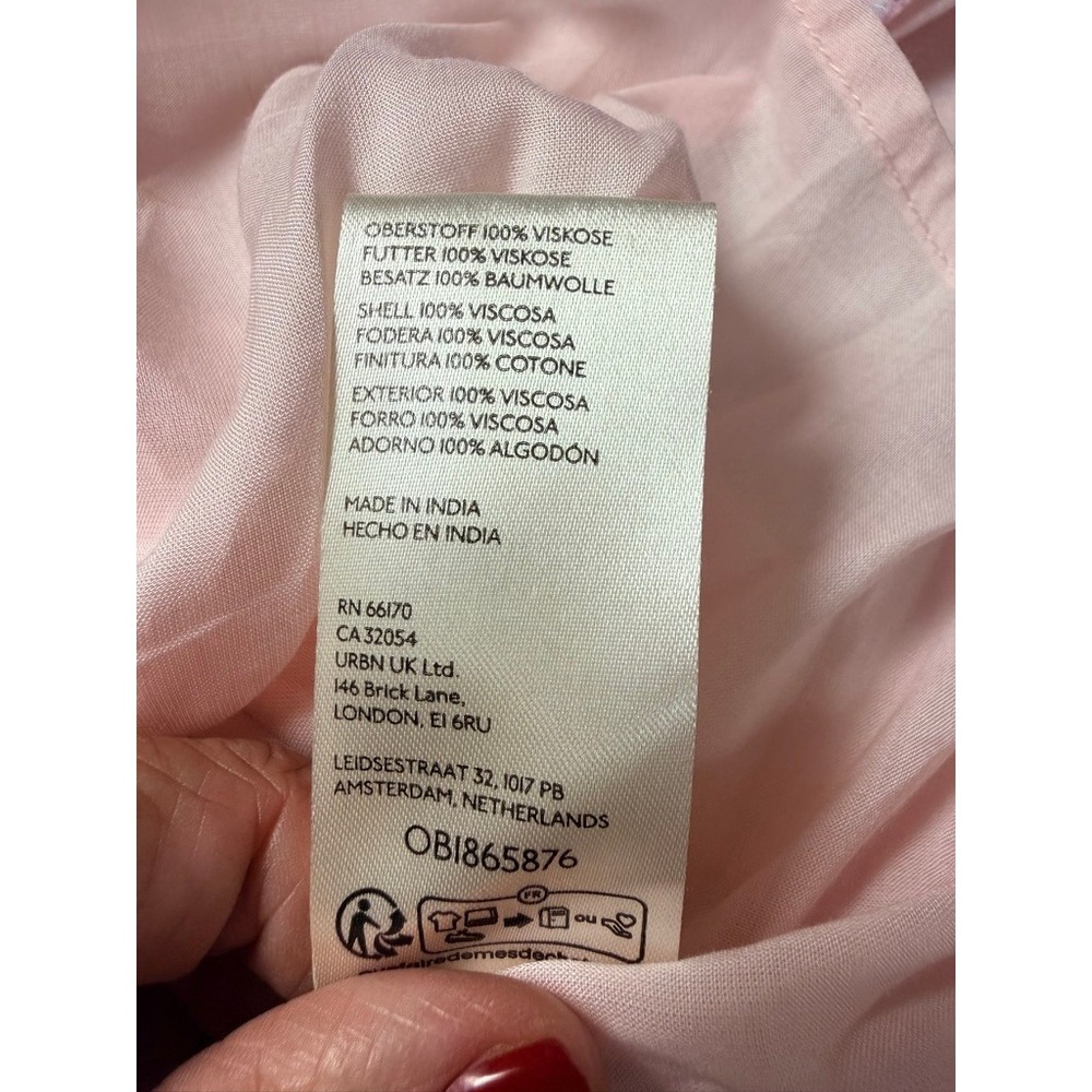 Free People Dress Women 6 Pink Still In Love Floral Maxi Boho Coquette Cottage - Picture 7 of 13